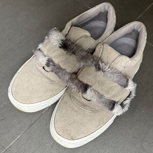 Jessica Simpson Faux Fur Trimmed Sneakers